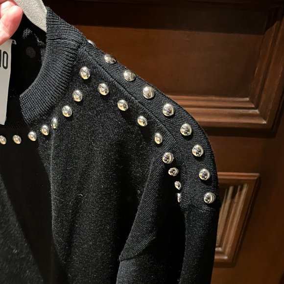 Black Moschino Sweater with Studs - Picture 5 of 7